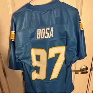 Blue Football Jersey with Number 97 Los Angeles Chargers Joey Bosa